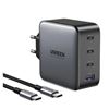 UGREEN USB-A 3xUSB-C 100W GaN Wall Charger USB-C